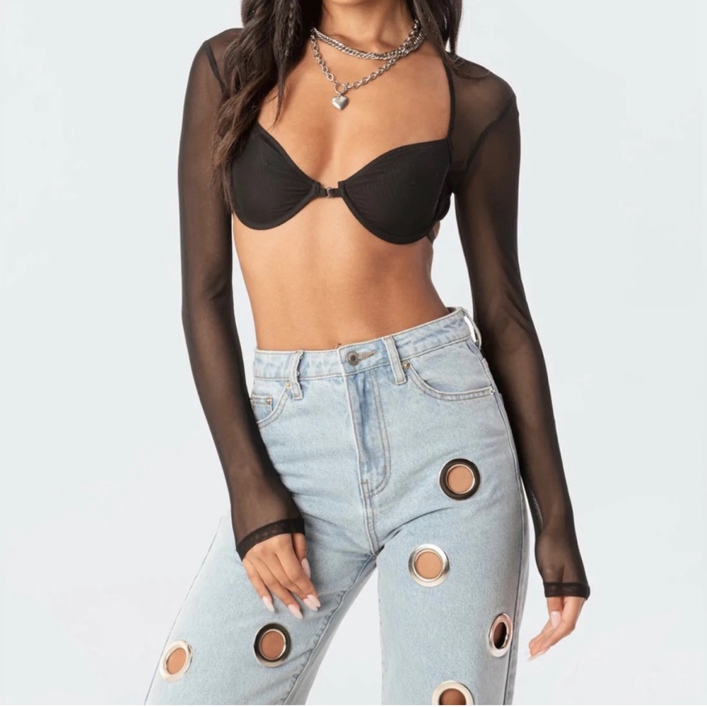 EDIKTED mesh bra top